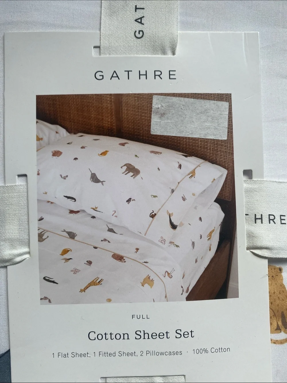 Gathre white cotton